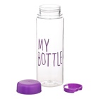 Бутылка для воды My bottle, 500 мл, 19.5×6 см, чехол в комплекте, фиолетовая - Фото 4