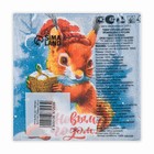 Новогодние салфетки бумажные Мой выбор «Белочка и Подарок» 1 слой, 24х24 см, 100 шт - Фото 4