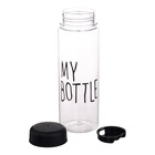 Бутылка для воды My bottle, 500 мл, 19.5×6 см, чехол в комплекте, черная - Фото 4