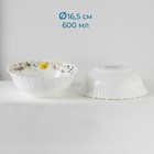 Сервиз столовый Avvir «Полевые цветы», 18 предметов: 6 тарелок d=16.5 см, d=17.5 см, d=23 см, стеклокерамика, белый - Фото 4