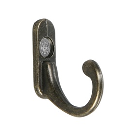 Крючок мебельный VINTAGE 001, цвет бронза, 5 шт