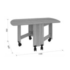 Столик журнальный раскладной, 1190×600×550 мм, цвет дуб сонома - Фото 2