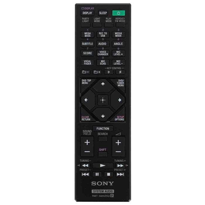 Минисистема Sony MHC-V73D черный CD CDRW DVD DVDRW FM USB BT - фото 51656217