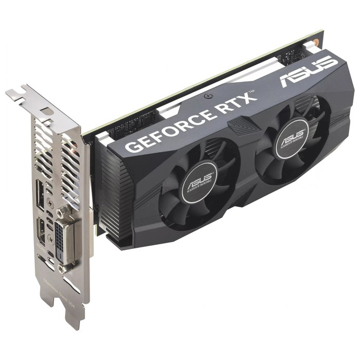 Видеокарта Asus PCI-E 4.0 RTX3050-O6G-LP-BRK NVIDIA GeForce RTX 3050 6Gb 96bit GDDR6 1507/1   107745 - фото 51656365