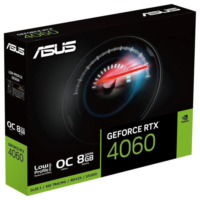 Видеокарта Asus PCI-E 4.0 RTX4060-O8G-LP-BRK NVIDIA GeForce RTX 4060 8Gb 128bit GDDR6 2490/   107745 - фото 51656374