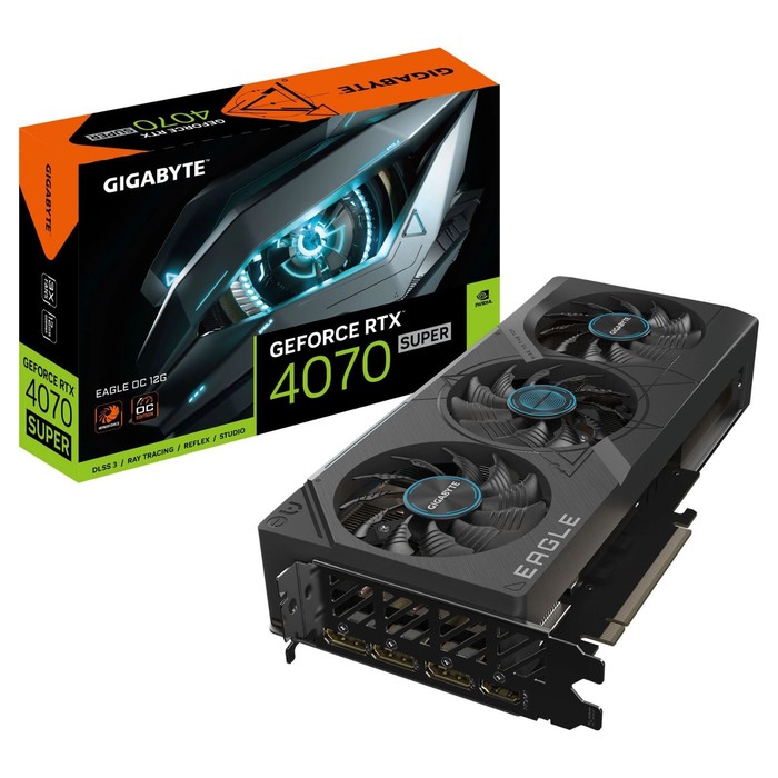 Видеокарта Gigabyte PCI-E 4.0 GV-N407SEAGLE OC-12GD NVIDIA GeForce RTX 4070 Super 12Gb 192b   107745 - фото 51656383