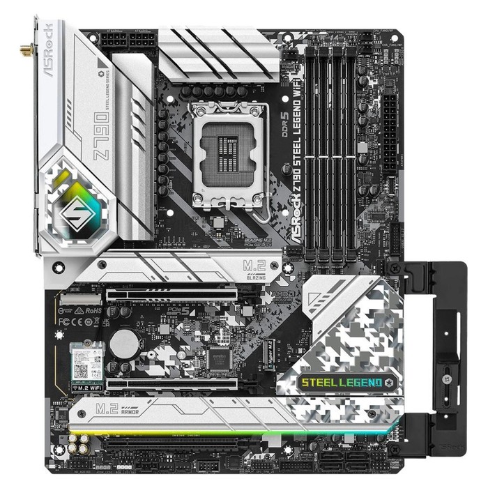 Материнская плата Asrock Z790 STEEL LEGEND WIFI Soc-1700 Intel Z790 4xDDR5 ATX AC`97 8ch(7.   107745 - фото 51656459