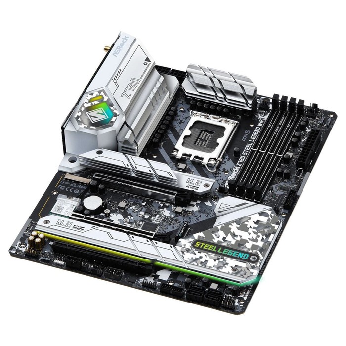 Материнская плата Asrock Z790 STEEL LEGEND WIFI Soc-1700 Intel Z790 4xDDR5 ATX AC`97 8ch(7.   107745 - фото 51656461