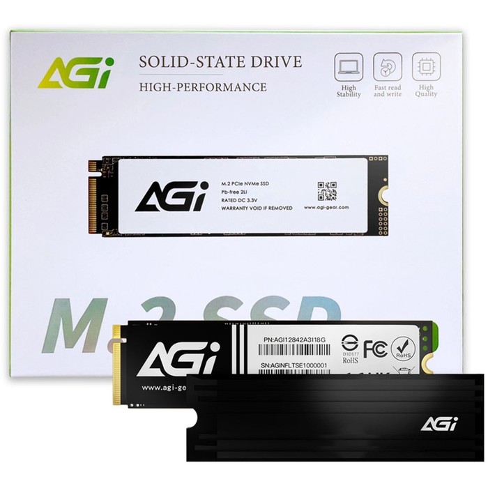 Накопитель SSD AGi PCIe 4.0 x4 1TB AGI1T0G44AI828 AI828 M.2 2280 - фото 51656521