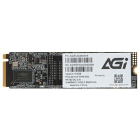 Накопитель SSD AGi PCIe 4.0 x4 512GB AGI512G44AI818 AI818 M.2 2280