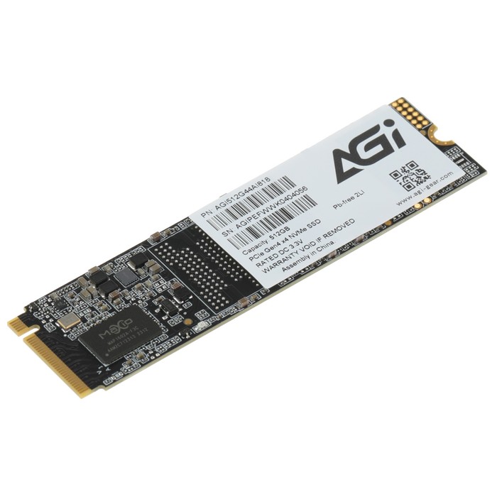 Накопитель SSD AGi PCIe 4.0 x4 512GB AGI512G44AI818 AI818 M.2 2280 - фото 51664109