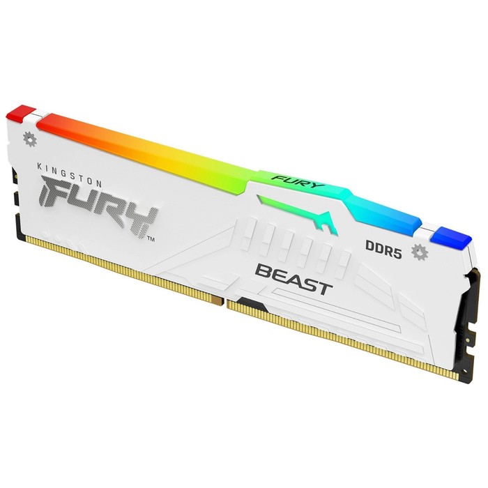 Память DDR5 32GB 6000MHz Kingston KF560C36BWEA-32 Fury Beast White Expo RGB RTL Gaming PC5-   107745 - фото 51656570