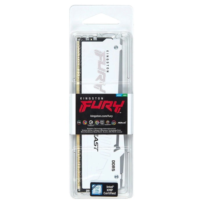 Память DDR5 32GB 6000MHz Kingston KF560C36BWEA-32 Fury Beast White Expo RGB RTL Gaming PC5-   107745 - фото 51656571