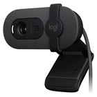 Камера Web Logitech HD Webcam Brio 100 Full графитовый 2Mpix (1920x1080) USB Type-C с микро   107748 - фото 51657474