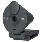 Камера Web Logitech HD Webcam Brio 300 серый 2Mpix (1920x1080) USB Type-C с микрофоном (960   107748 - фото 51657479