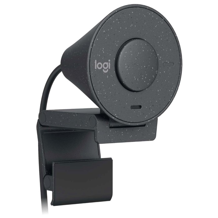 Камера Web Logitech HD Webcam Brio 300 серый 2Mpix (1920x1080) USB Type-C с микрофоном (960   107748 - фото 51657480