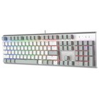 Клавиатура A4Tech Fstyler FS100 Neon механическая серый/белый USB for gamer LED (FS100) - Фото 4