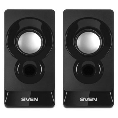 Колонки Sven 300, формат акустики 2.0, 6 Вт, USB, чёрные