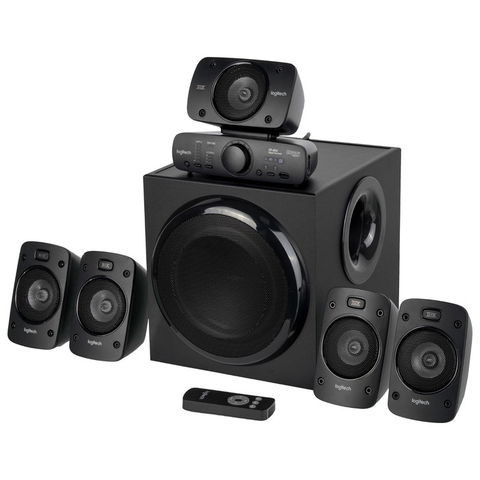 Колонки Logitech Z906 5.1 черный 1000Вт - Фото 1