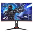 Монитор AOC 31.5" Gaming C32G2ZE/BK черный/красный VA LED 1ms 16:9 HDMI матовая 300cd 178гр   107748 - Фото 1