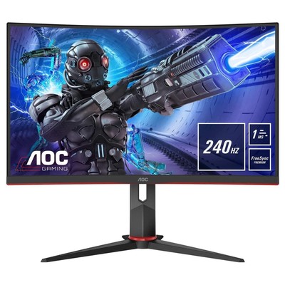 Монитор AOC 31.5" Gaming C32G2ZE/BK черный/красный VA LED 1ms 16:9 HDMI матовая 300cd 178гр   107748