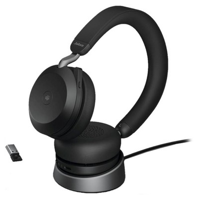 Наушники с микрофоном Jabra Evolve2 75, Link380a MS, накладные, чёрные, BT/Radio, стерео