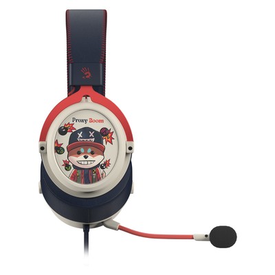 Наушники с микрофоном A4Tech Bloody M595 Proxy Boom оголовье, USB, 2.3 м, мониторные, 2.3 м, с рисунком