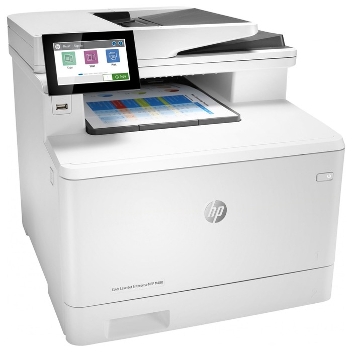 МФУ лазерный HP Color LaserJet Pro M480f (3QA55A) A4 Duplex Net, белый - Фото 1