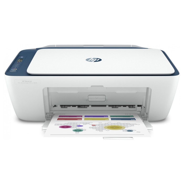 МФУ струйный HP DeskJet IA Ultra 4828 (25R76A), A4, Wi-Fi/USB, белый/синий - Фото 1