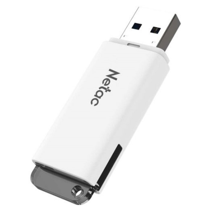 Флешка Netac 64GB U185 NT03U185N-064G-30WH USB3.0 белый - фото 51673830