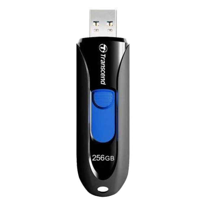 Флешка Transcend 256GB Jetflash 790 TS256GJF790K USB3.0 черный/синий - фото 51661302