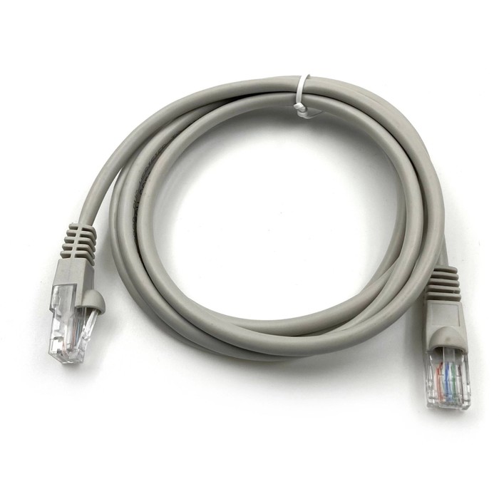 Патч-корд Buro LSZH UTP cat5E 1.5м серый RJ-45 (m)-RJ-45 (m) (UTP-5E-1.5M-G-LSZH) - Фото 1