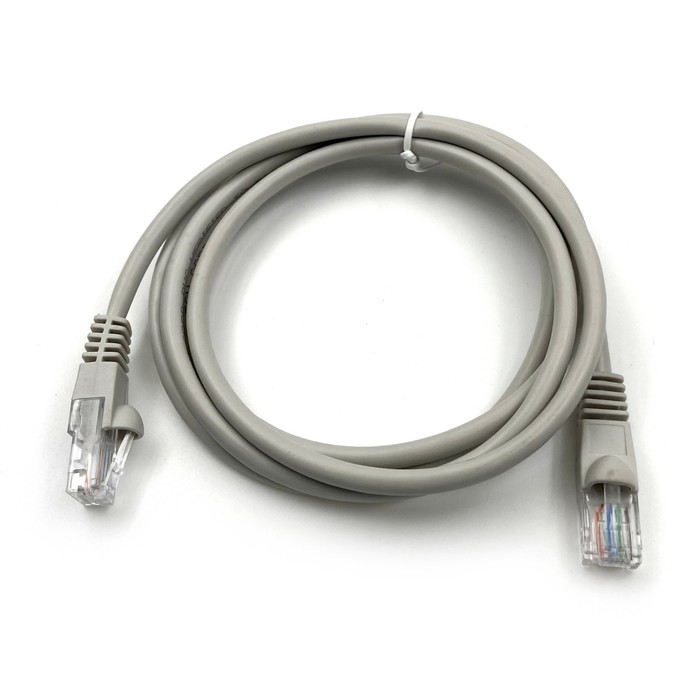 Патч-корд Buro UTP-5E-1.5M-G UTP 4 пары cat5E CCA molded 1.5м серый RJ-45 (m)-RJ-45 (m)