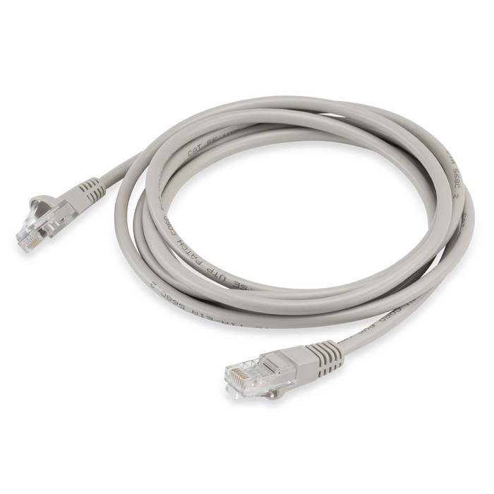 Патч-корд Buro UTP-5E-2M-G UTP 4 пары cat5E CCA molded 2м серый RJ-45 (m)-RJ-45 (m)