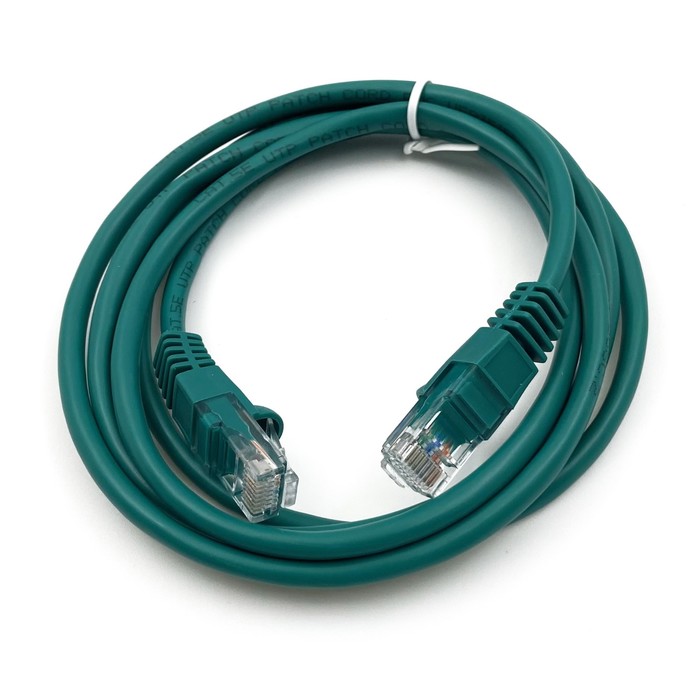 Патч-корд Buro UTP 4 пары cat5E CCA molded 1.5м зеленый RJ-45 (m)-RJ-45 (m)