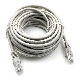 Патч-корд Buro UTP 4 пары cat5E CCA molded 10м серый RJ-45 (m)-RJ-45 (m)