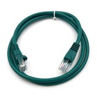 Патч-корд Buro UTP 4 пары cat5E CCA molded 1м зеленый RJ-45 (m)-RJ-45 (m) - Фото 1