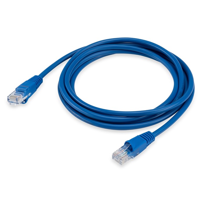 Патч-корд Buro UTP 4 пары cat5E CCA molded 2м синий RJ-45 (m)-RJ-45 (m)