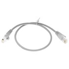 Патч-корд cat5E molded 0.5м серый RJ-45 (m)-RJ-45 (m) - фото 51658160