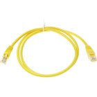 Патч-корд cat5E molded 1м желтый RJ-45 (m)-RJ-45 (m) - фото 51658165