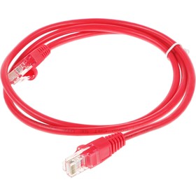 Патч-корд cat5E molded 1м красный RJ-45 (m)-RJ-45 (m)