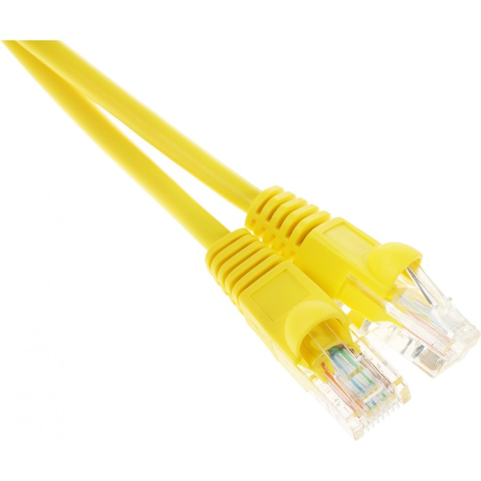 Патч-корд cat5E molded 2м желтый RJ-45 (m)-RJ-45 (m) - фото 51658172