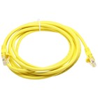 Патч-корд cat5E molded 3м желтый RJ-45 (m)-RJ-45 (m) - фото 51658178