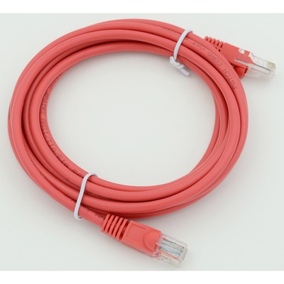 Патч-корд cat5E molded 3м красный RJ-45 (m)-RJ-45 (m)