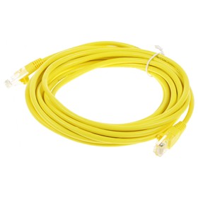 Патч-корд cat5E molded 5м желтый RJ-45 (m)-RJ-45 (m)