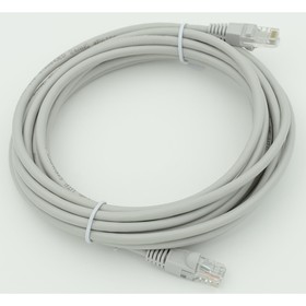 Патч-корд cat5E molded 5м серый RJ-45 (m)-RJ-45 (m)