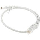 Патч-корд ITK PC01-C5EU-05M-G UTP RJ-45 вил.-вилка RJ-45 кат.5E 0.5м серый ПВХ (уп.:1шт) - фото 51658340