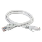 Патч-корд ITK PC01-C5EU-05M UTP RJ-45 вил.-вилка RJ-45 кат.5E 0.5м серый ПВХ - фото 51658341