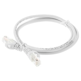 Патч-корд ITK PC01-C5EU-1M-G UTP RJ-45 вил.-вилка RJ-45 кат.5E 1м серый ПВХ (уп.:1шт)