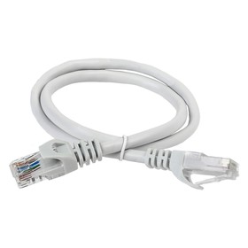 Патч-корд ITK PC01-C5EU-1M5 UTP RJ-45 вил.-вилка RJ-45 кат.5E 1.5м серый ПВХ (уп.:1шт)